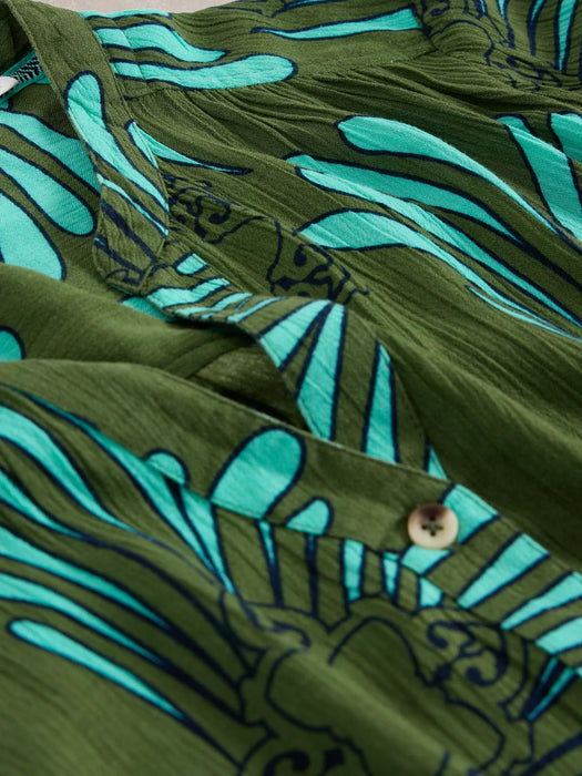 White Stuff Women's Sloane Shirt In Green Multi