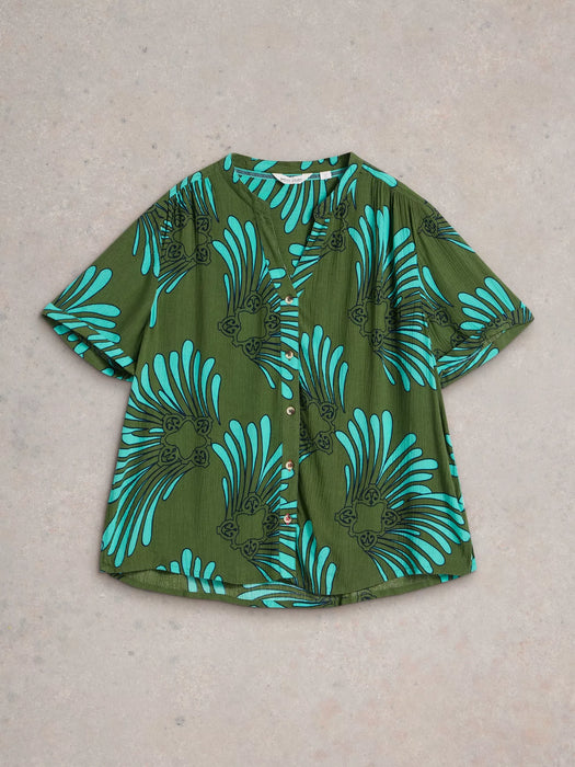 White Stuff Women's Sloane Shirt In Green Multi