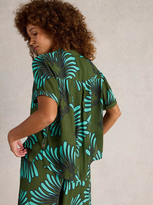 White Stuff Women's Sloane Shirt In Green Multi