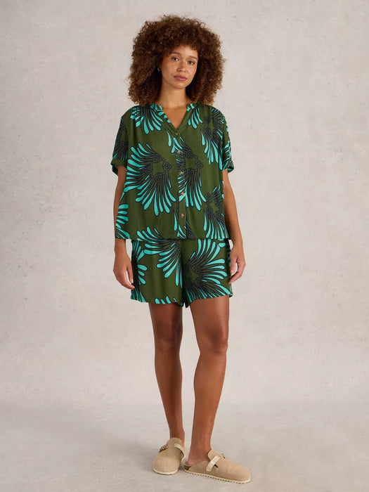 White Stuff Women's Sloane Shirt In Green Multi