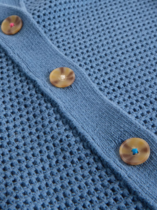 White Stuff Women's Chaterly Collar Cardi In Mid Blue