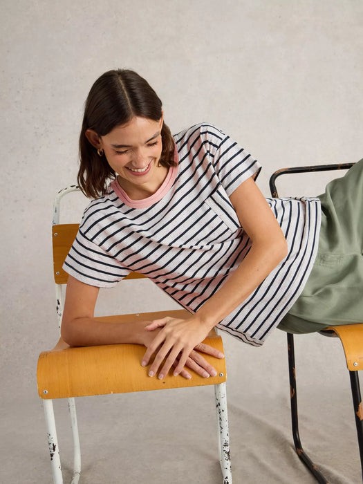 White Stuff Women's Dani Tee In Navy Multi