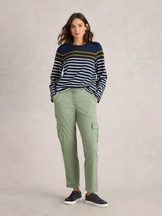 White Stuff Women's Everleigh Cargo Trouser In Mid Green