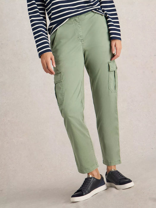 White Stuff Women's Everleigh Cargo Trouser In Mid Green