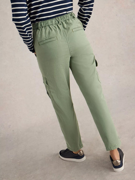 White Stuff Women's Everleigh Cargo Trouser In Mid Green