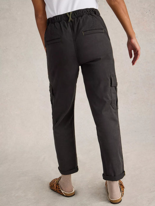 White Stuff Women's Everleigh Cargo Trouser In Pure Black