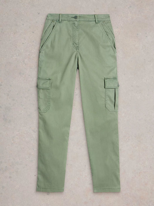 White Stuff Women's Everleigh Cargo Trouser In Mid Green