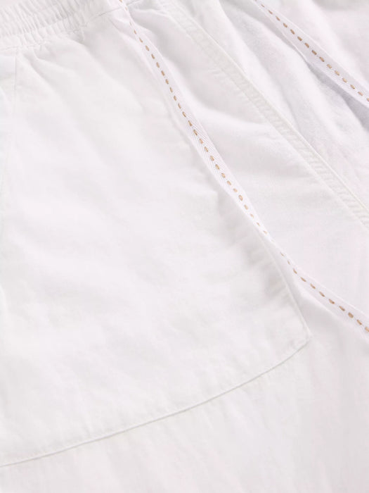 White Stuff Women's Elle Linen Blend Trouser In Brilliant White