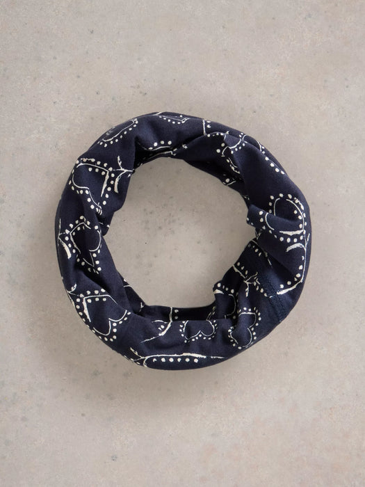 White Stuff Women's Jersey Roll Versatile In Navy Print