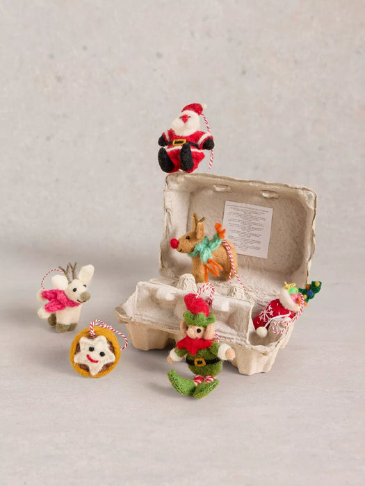 White Stuff Christmas Eve Egg Box In Red Multi