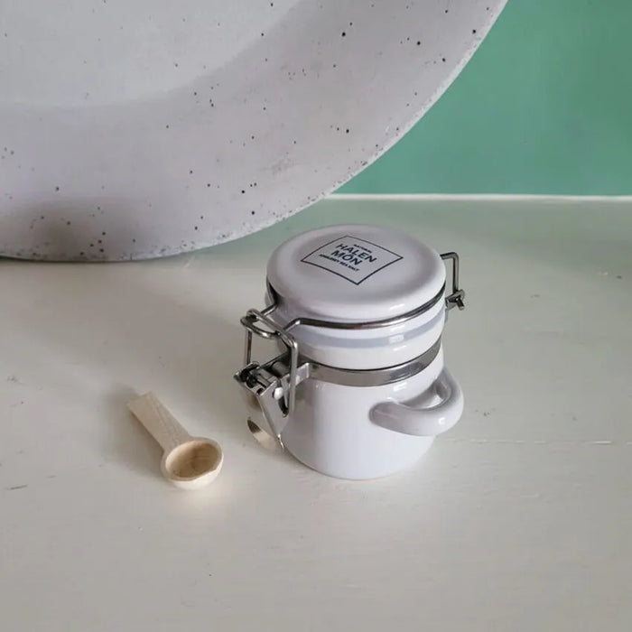 Halen Mon Little Ceramic Jar with Garlic Sea Salt