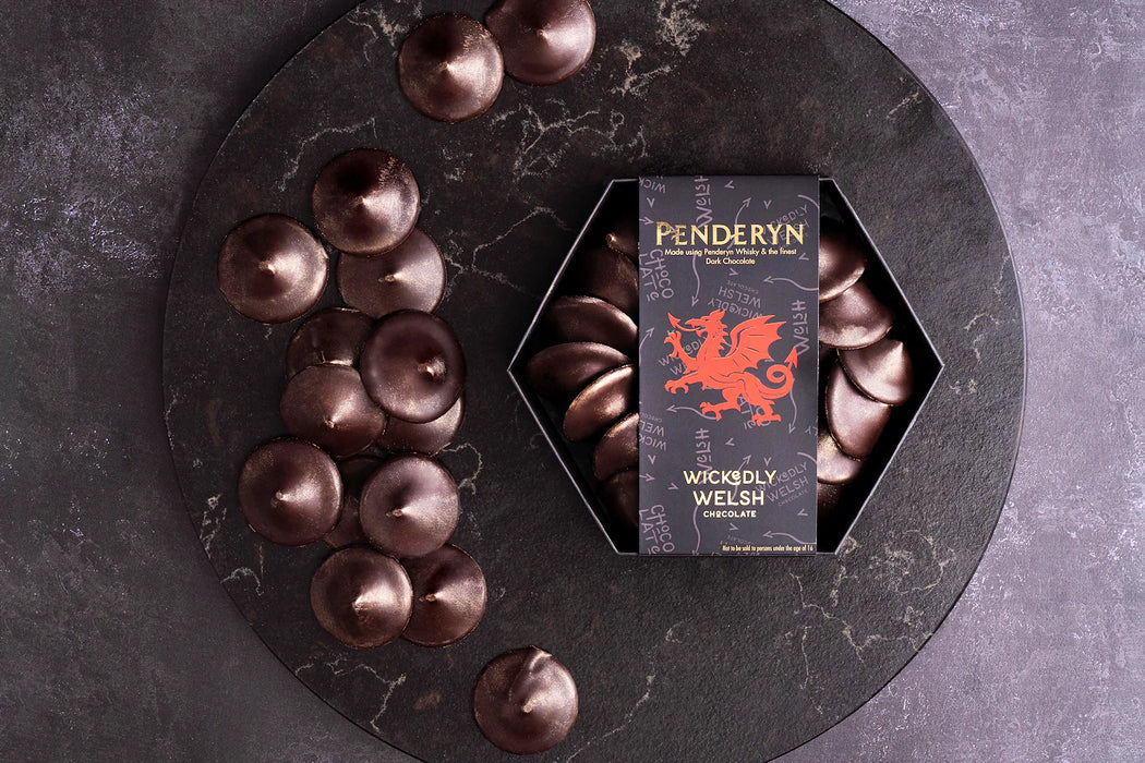 Wickedly Welsh Penderyn Whisky And Dark Chocolate Puddles
