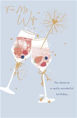 UKG 'For My Wife You Deserve A Really Wonderful' Birthday Card