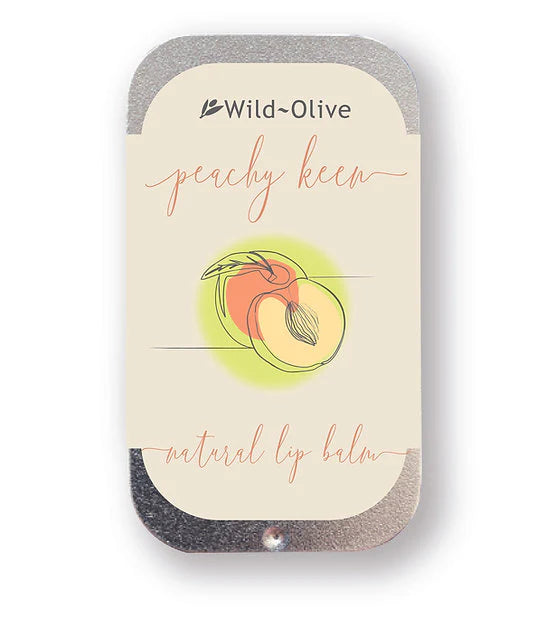 Wild Olive Peachy Keen Flavoured Natural Lip Balm