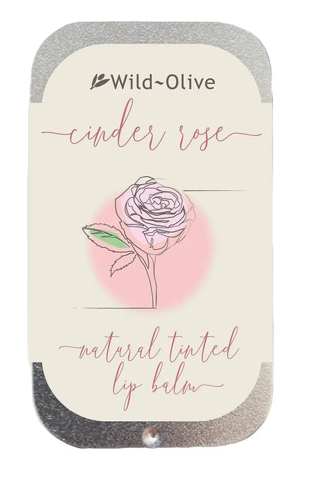 Wild Olive Cinder Rose Flavoured Natural Lip Balm