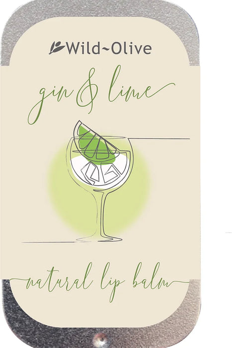 Wild Olive Gin & Lime Flavoured Natural Lip Balm