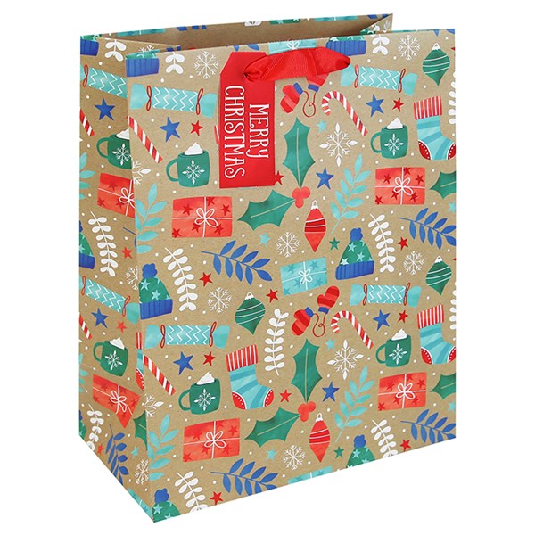 Winter Icons Bag Large Gift Bag