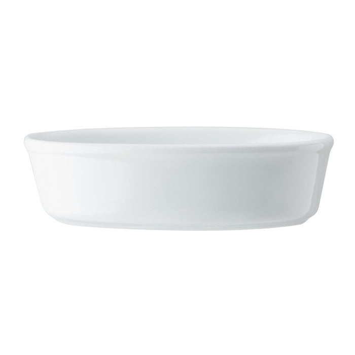 Mikasa Chalk Porcelain Oval Pie Dish 17cm