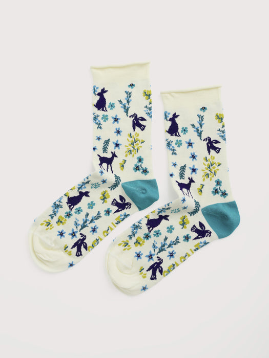 Seasalt Women's Bamboo Arty Socks In Sagebrush Chalk