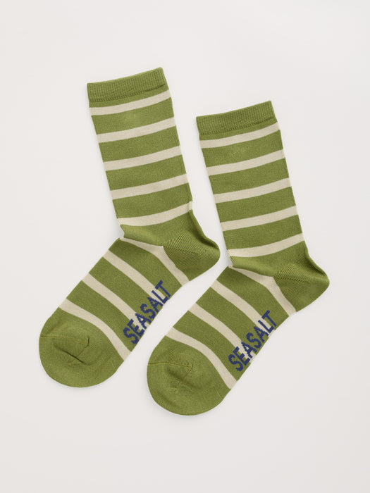 Seasalt Women's Sailor Socks In Breton Moss