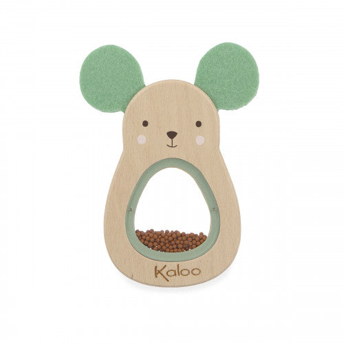 Kaloo Wooden Mouse Rattle