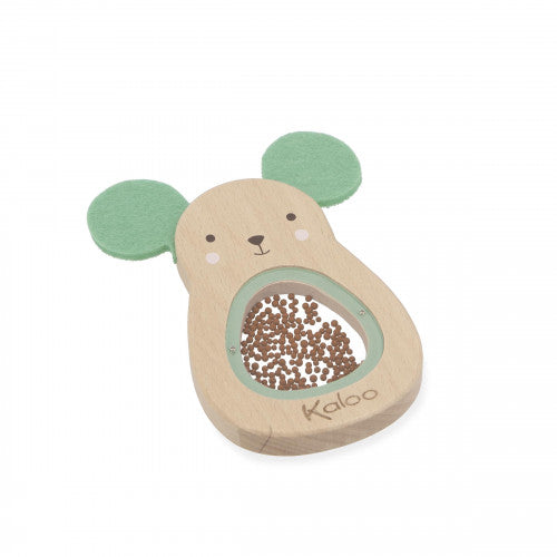 Kaloo Wooden Mouse Rattle