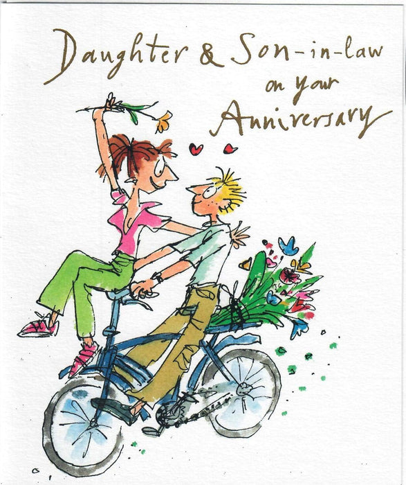 Woodmansterne Daughter And Son-in-Law On Your Anniversary Card