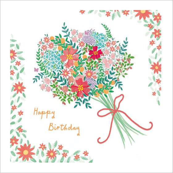 Woodmansterne 'Beautiful Bouquet' Birthday Card