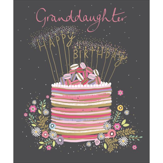 Woodmansterne 'Granddaughter Cake' Birthday Card