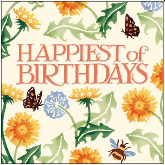 Woodmansterne Emma Bridgewater 'Happiest of Birthdays' Birthday Card
