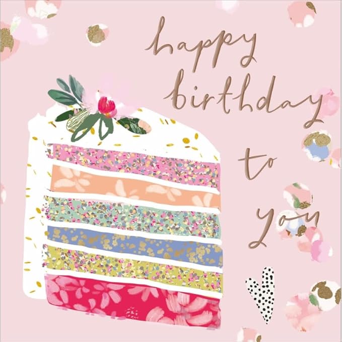 Woodmansterne Happy Birthday To You Cake Birthday Card