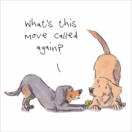 Woodmansterne 'Downward Dog' Birthday Card