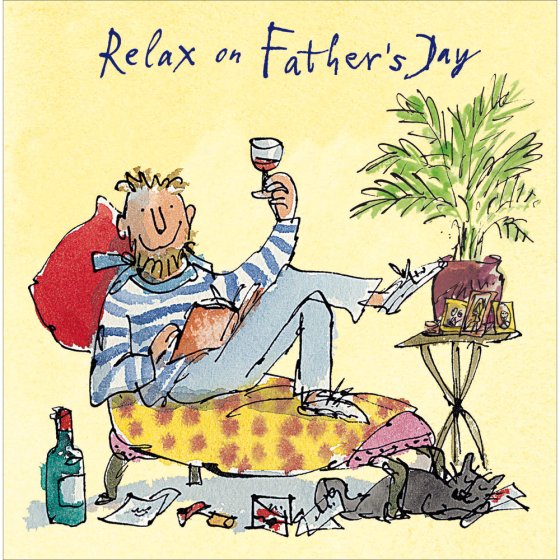 Woodmansterne 'Relaxing Afternoon' Father's Day Card