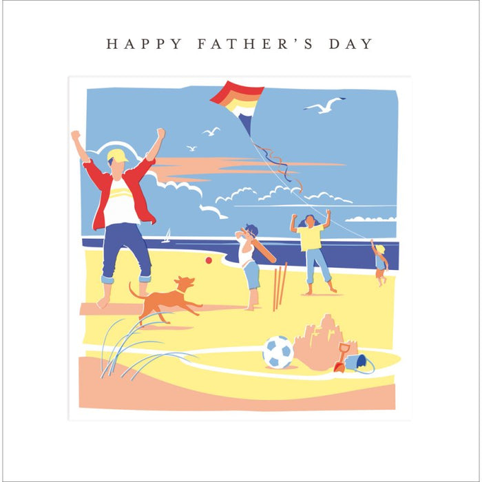 Woodmansterne 'Beach Games' Father's Day Card