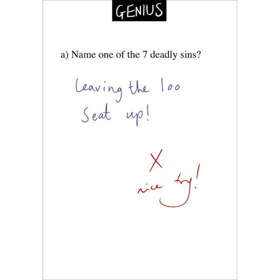 Woodmansterne 'Genius Loo Seat' Open Card