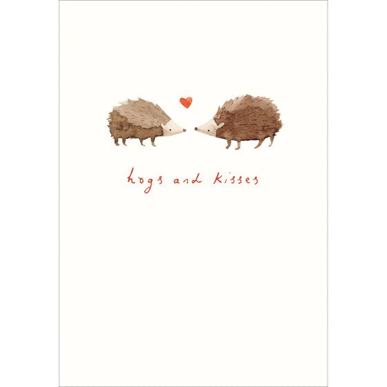 Woodmansterne 'Hugs And Kisses' Valentine Card