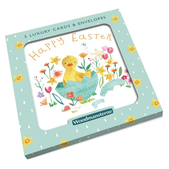 Woodmansterne 'Just Hatched' Easter Cards 5 Pack