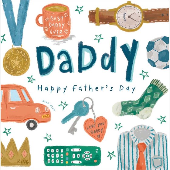 Woodmansterne 'Lovely Daddy' Father's Day Card