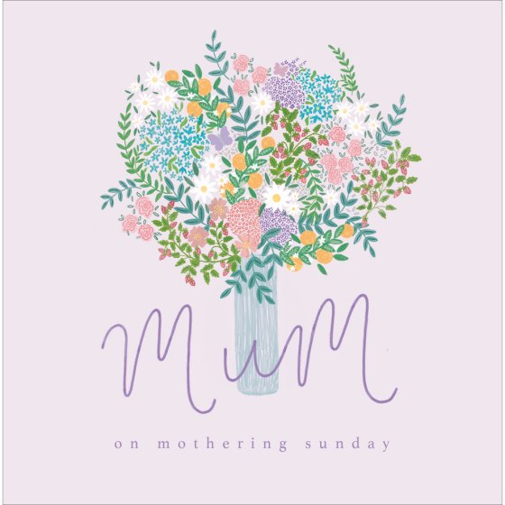 Woodmansterne 'Floral Mum' Mother's Day Card