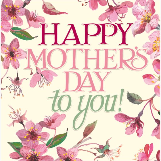 Woodmansterne 'Pink Blossom' Mother's Day Card