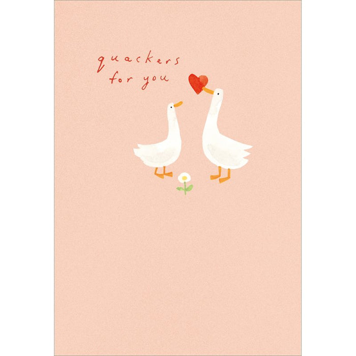 Woodmansterne 'Quackers For You' Valentine Card