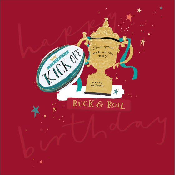 Woodmansterne 'Ruck And Roll' Birthday Card