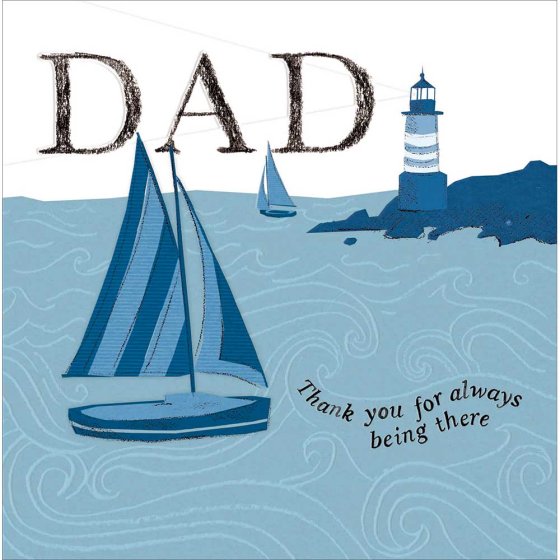 Woodmansterne 'Sailing Along' Father's Day Card