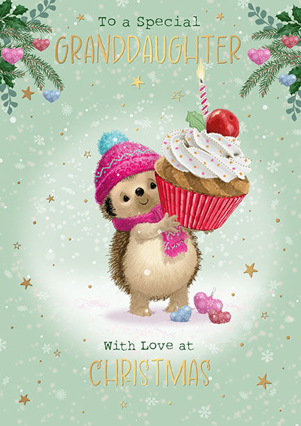 Words N Wishes "To A Special Granddaughter" Christmas Card