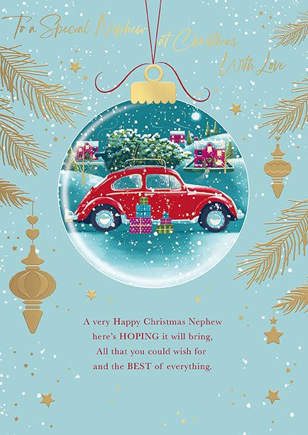 Words N Wishes "To A Special Nephew" Christmas Card