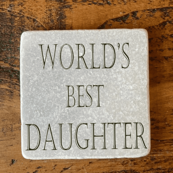 Marble Coaster - World's Best Daughter