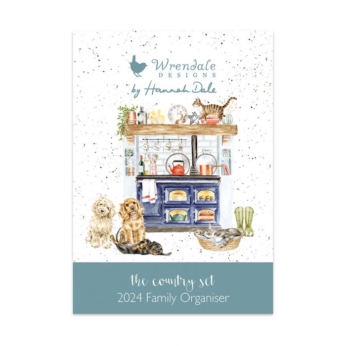 Wrendale 'The Country Set' Country Animal Family Calendar 2024