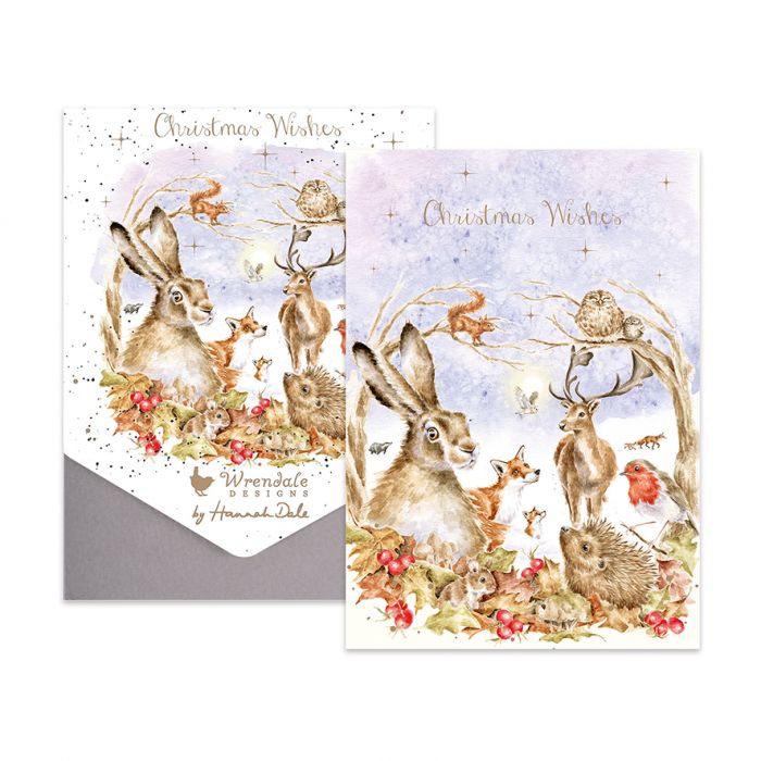 Wrendale 'Walking in a Winter Wonderland' Woodland Animal Christmas Card Pack