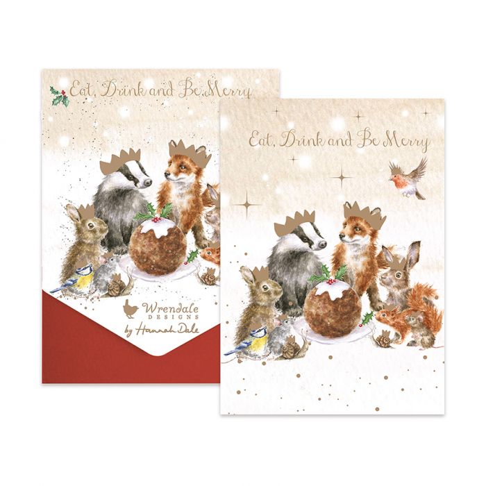 Wrendale 'The Christmas Party' Woodland Animal Christmas Card Pack