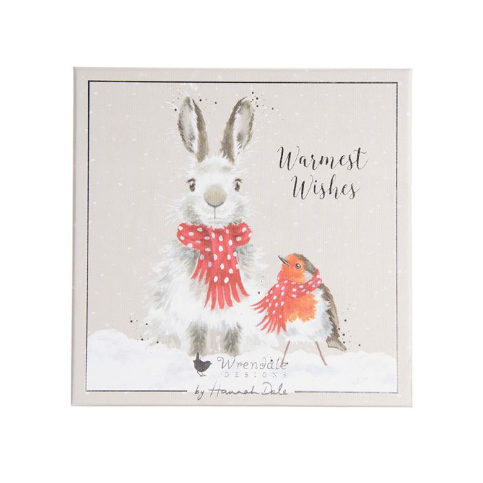 Wrendale 'Snow Angels Rabbit & Robin Luxury Boxed Christmas Cards